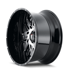 22x12 AMERICAN TRUXX DNA 6x5.5 Offset ( - 44) Center Bore (106.1) Style #AT184 | AT184 - 221283BM - M - Black Patch Performance - AMERAT184221283BMM