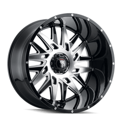 24x14 AMERICAN TRUXX DNA 8x6.5 Offset (-76) Center Bore (125.2) Style AT184 | AT184-24481BM-76 - Black Patch Performance - AMERAT18424481BM76