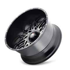 24x14 AMERICAN TRUXX DNA 8x6.5 Offset (-76) Center Bore (125.2) Style AT184 | AT184-24481M-76 - Black Patch Performance - AMERAT18424481M76