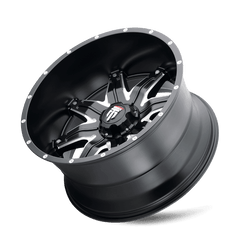 20x10 AMERICAN TRUXX LONESTAR 8x6.5 Offset ( - 24) Center Bore (125.2) Style #AT185 | AT185 - 2181M - 24 - Black Patch Performance - AMERAT1852181M24