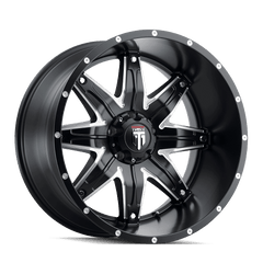 20x10 AMERICAN TRUXX LONESTAR 6x5.5 Offset ( - 24) Center Bore (106.1) Style #AT185 | AT185 - 2183M - 24 - Black Patch Performance - AMERAT1852183M24
