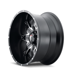 22x12 AMERICAN TRUXX LONESTAR 8x6.5 Offset ( - 44) Center Bore (125.2) Style #AT185 | AT185 - 22281M - 44 - Black Patch Performance - AMERAT18522281M44
