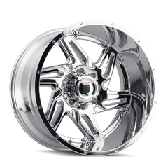 24x14 AMERICAN TRUXX SPURS 5x5 Offset (-76) Center Bore (78.1) Style AT186 | AT186-24473C-76 - Black Patch Performance - AMERAT18624473C76