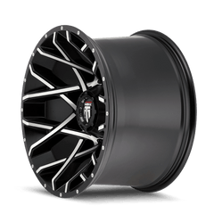 20x12 AMERICAN TRUXX GRIDLOCK 8x180 Offset ( - 44) Center Bore (124.2) Style #AT1901 | AT1901 - 2278BML - 44 - Black Patch Performance - AMERAT19012278BML44