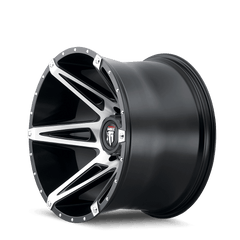 20x9 AMERICAN TRUXX KUTZ 8x6.5 Offset ( - 12) Center Bore (125.2) Style #AT1902 | AT1902 - 2981BM - 12 - Black Patch Performance - AMERAT19022981BM12