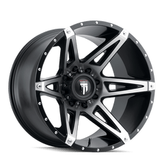20x9 AMERICAN TRUXX KUTZ 8x6.5 Offset ( - 12) Center Bore (125.2) Style #AT1902 | AT1902 - 2981BM - 12 - Black Patch Performance - AMERAT19022981BM12