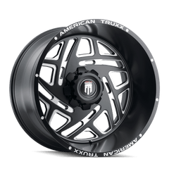 22x12 AMERICAN TRUXX COSMOS 5x5.5 5x150 Offset ( - 44) Center Bore (110.5) Style #AT1904 | AT1904 - 22297M - 44 - Black Patch Performance - AMERAT190422297M44