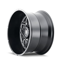 24x14 AMERICAN TRUXX COSMOS 8x6.5 Offset (-76) Center Bore (125.2) Style AT1904 | AT1904-24481M-76 - Black Patch Performance - AMERAT190424481M76