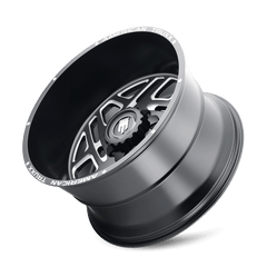 24x14 AMERICAN TRUXX COSMOS 8x6.5 Offset (-76) Center Bore (125.2) Style AT1904 | AT1904-24481M-76 - Black Patch Performance - AMERAT190424481M76