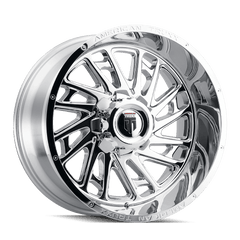20x10 AMERICAN TRUXX BLADE 5x5 5x5.5 Offset ( - 24) Center Bore (78.1) Style #AT1905 | AT1905 - 2152C - 24 - Black Patch Performance - AMERAT19052152C24