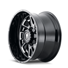 24x14 AMERICAN TRUXX BLADE 5x5 Offset (-76) Center Bore (78.1) Style AT1905 | AT1905-24473M-76 - Black Patch Performance - AMERAT190524473M76