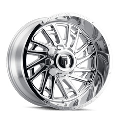 24x14 AMERICAN TRUXX BLADE 8x6.5 Offset (-76) Center Bore (125.2) Style AT1905 | AT1905-24481C-76 - Black Patch Performance - AMERAT190524481C76