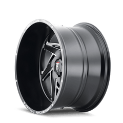 20x10 AMERICAN TRUXX SPIRAL 8x6.5 Offset ( - 24) Center Bore (125.2) Style #AT1906 | AT1906 - 2181M - 24 - Black Patch Performance - AMERAT19062181M24