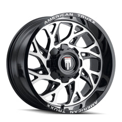 20x10 AMERICAN TRUXX DESTINY 8x170 Offset ( - 24) Center Bore (125.2) Style #AT1913 | AT1913 - 2170BM - 24 - Black Patch Performance - AMERAT19132170BM24