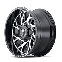 20x12 AMERICAN TRUXX DESTINY 8x6.5 Offset ( - 44) Center Bore (125.2) Style #AT1913 | AT1913 - 2281BM - 44 - Black Patch Performance - AMERAT19132281BM44