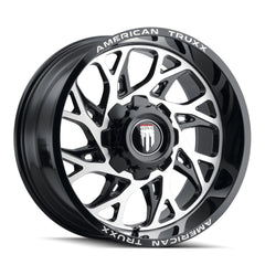 24x14 AMERICAN TRUXX DESTINY 6x135 6x5.5 Offset (-76) Center Bore (106.1) Style AT1913 | AT1913-24437BM-76 - Black Patch Performance - AMERAT191324437BM76