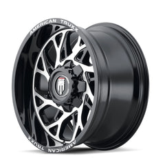 24x14 AMERICAN TRUXX DESTINY 6x135 6x5.5 Offset (-76) Center Bore (106.1) Style AT1913 | AT1913-24437BM-76 - Black Patch Performance - AMERAT191324437BM76