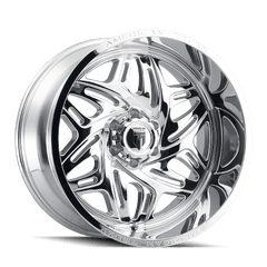 22x12 AMERICAN TRUXX EUPHORIA 8x6.5 Offset ( - 44) Center Bore (125.2) Style #AT1914 | AT1914 - 22281C - Black Patch Performance - AMERAT191422281C
