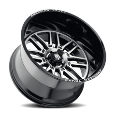 20x10 AMERICAN TRUXX RESTLESS 6x5.5 Offset ( - 25) Center Bore (106) Style #AT1915 | AT1915 - 2183BM - Black Patch Performance - AMERAT19152183BM