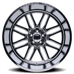 20x10 AMERICAN TRUXX RESTLESS 6x5.5 Offset ( - 25) Center Bore (106) Style #AT1915 | AT1915 - 2183C - Black Patch Performance - AMERAT19152183C