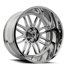 24x14 AMERICAN TRUXX RESTLESS 6x5.5 Offset (-76) Center Bore (106) Style AT1915 | AT1915-24483C - Black Patch Performance - AMERAT191524483C