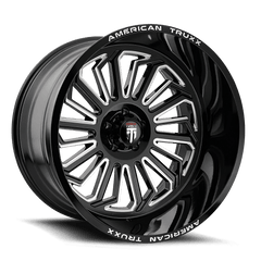 20x9 AMERICAN TRUXX BUTCHER 8x180 Offset ( - 12) Center Bore (124.1) Style #AT1916 | AT1916 - 2978M - Black Patch Performance - AMERAT19162978M