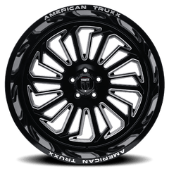 20x9 AMERICAN TRUXX BUTCHER 5x5.5 Offset ( - 12) Center Bore (87.1) Style #AT1916 | AT1916 - 2985M - Black Patch Performance - AMERAT19162985M
