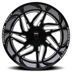 20x10 AMERICAN TRUXX GOLIATH 6x135 6x5.5 Offset ( - 24) Center Bore (106.1) Style #AT1917 | AT1917 - 2137M - Black Patch Performance - AMERAT19172137M