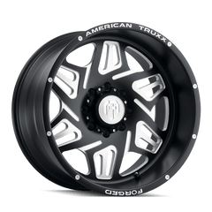 24x14 AMERICAN TRUXX FORGED ORION 8x180 Offset (-76) Center Bore (124.2) Style ATF1908 | ATF1908-24478-76M - Black Patch Performance - AMERATF19082447876M