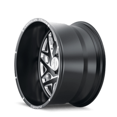 24x14 AMERICAN TRUXX FORGED ARIES 6x5.5 Offset (-76) Center Bore (106.1) Style ATF1909 | ATF1909-24483-76M - Black Patch Performance - AMERATF19092448376M