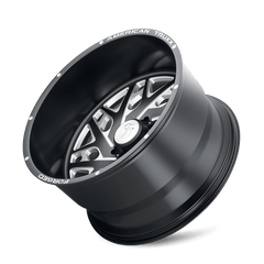 24x14 AMERICAN TRUXX FORGED ARIES 6x5.5 Offset (-76) Center Bore (106.1) Style ATF1909 | ATF1909-24483-76M - Black Patch Performance - AMERATF19092448376M