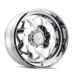 24x14 AMERICAN TRUXX FORGED KRONOS 8x180 Offset (-76) Center Bore (124.2) Style ATF1910 | ATF1910-24478-76P - Black Patch Performance - AMERATF19102447876P