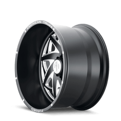 24x14 AMERICAN TRUXX FORGED KRONOS 8x6.5 Offset (-76) Center Bore (125.2) Style ATF1910 | ATF1910-24481-76M - Black Patch Performance - AMERATF19102448176M
