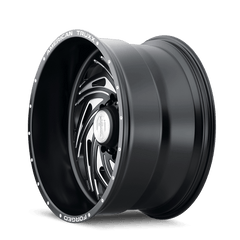 22x12 AMERICAN TRUXX FORGED TWISTED 8x6.5 Offset ( - 44) Center Bore (125.2) Style #ATF1911 | ATF1911 - 22281 - 44M - Black Patch Performance - AMERATF19112228144M