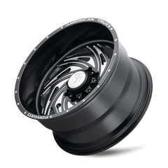 22x12 AMERICAN TRUXX FORGED TWISTED 8x6.5 Offset ( - 44) Center Bore (125.2) Style #ATF1911 | ATF1911 - 22281 - 44M - Black Patch Performance - AMERATF19112228144M