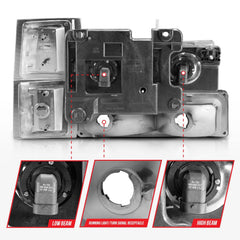 ANZO USA 111506 Crystal Headlight - Electrical, Lighting and Body from Black Patch Performance