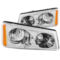 Chevrolet Headlight Set - Black Patch Performance - ANZO111010