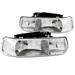 ANZO USA 111011 Crystal Headlight Set - Black Patch Performance - ANZO111011
