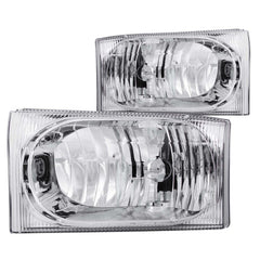 ANZO USA 111023 Crystal Headlight Set - Black Patch Performance - ANZO111023