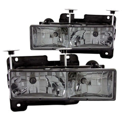 ANZO USA 111061 Crystal Headlight Set - Black Patch Performance - ANZO111061