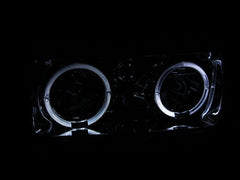 ANZO USA 111092 Crystal Headlight Set w/Halo - Black Patch Performance - ANZO111092