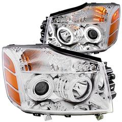 Nissan Headlight Set - Black Patch Performance - ANZO111094