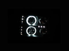 ANZO USA 111125 Projector Headlight Set w/Halo - Black Patch Performance - ANZO111125
