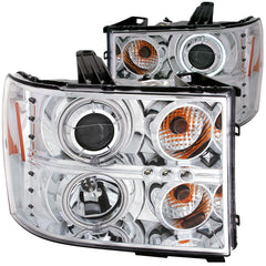 ANZO USA 111126 Projector Headlight Set w/Halo - Black Patch Performance - ANZO111126