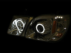 9807 LEXUS LX470 PROJECTOR HALO W/O CCFL BAR BLACK CLEAR AMBER (CCFL) HEADLIGHT - Black Patch Performance - ANZO111170