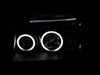 01-04 Nissan Frontier Headlight Set - Black Patch Performance - ANZO111172