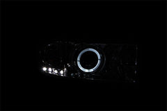 9401 RAM PROJECTOR W/LED HALO CHROME CLEAR HEADLIGHTS DRIVER/PASSENGER - Black Patch Performance - ANZO111195