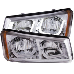Chevrolet Headlight Set - Black Patch Performance - ANZO111313