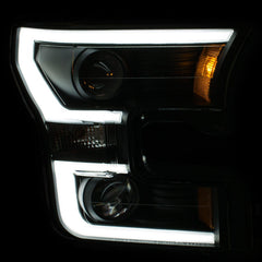 15-17 Ford F-150 Headlight Set - Black Patch Performance - ANZO111347