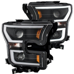 15-17 Ford F-150 Headlight Set - Black Patch Performance - ANZO111347